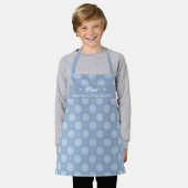 Snowflake Muster Niedlich Light Blue Child Weihnac Schürze (Getragen)