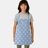 Snowflake Muster Niedlich Light Blue Child Weihnac Schürze (Insitu)