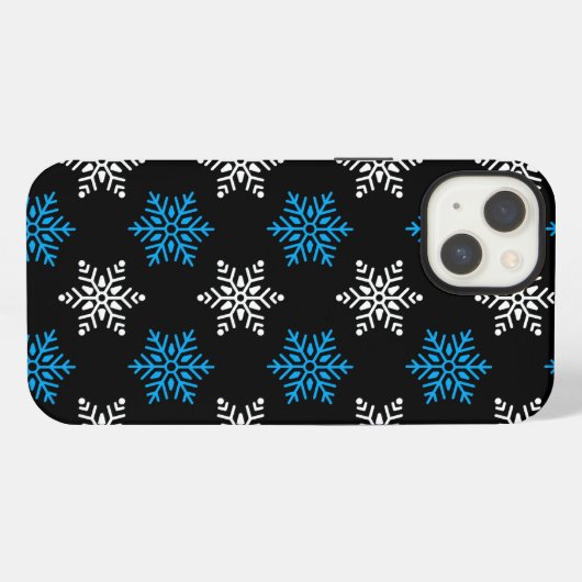 Snowflake Muster Phone Case iPhone Hülle (Rückseite (Horizontal))