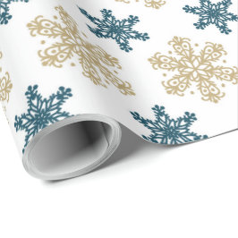 Snowflake Muster Weihnachten Geschenkpapier