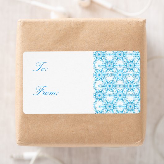 Snowflake Muster Weihnachtsgeschenke Tags (Insitu)