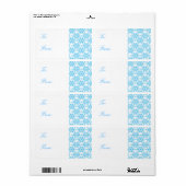 Snowflake Muster Weihnachtsgeschenke Tags (Vorne)