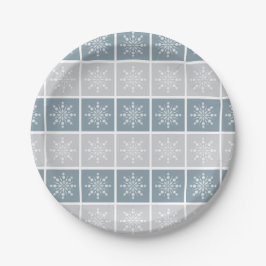 Snowflake Musterpapier-Teller Pappteller