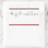 Snowflake Name Abzeichen Rechteckiger Aufkleber (Tasche)