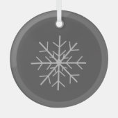 Snowflake Ornament Aus Glas (Vorderseite)