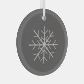 Snowflake Ornament Aus Glas (Vorderseite Rechts)