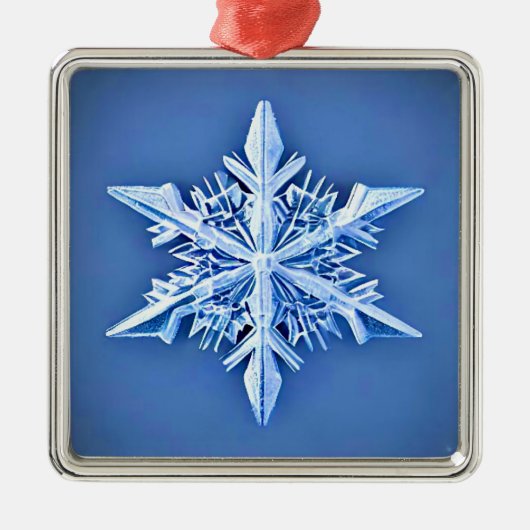 Snowflake Ornament Aus Metall (Vorne)