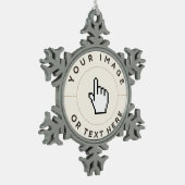 Snowflake Ornament - Benutzerdefiniert (Bild/Text  (Links)