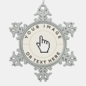 Snowflake Ornament - Benutzerdefiniert (Bild/Text  (Vorderseite)