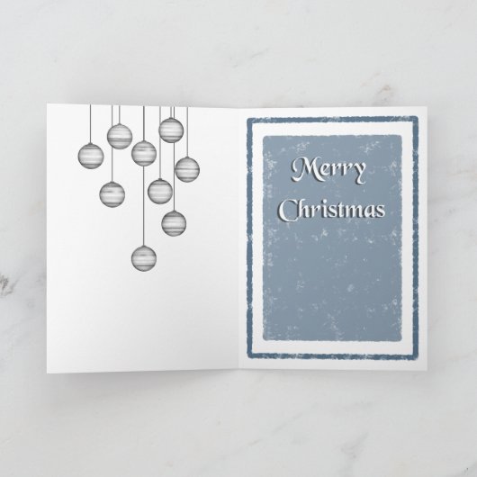 Snowflake Ornament Bow Weihnachtskarte Dankeskarte (Innenseite)