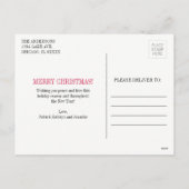 Snowflake Ornament Frohe Weihnachten Foto Postkart (Rückseite)