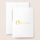 Snowflake Ornament Frohe Weihnachtsfoilkarte Folienkarte (Rückseite mit Umschlag)