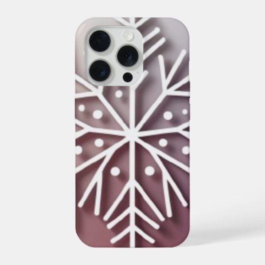 Snowflake Ornament Icon – Winter Holiday Design  iPhone Hülle (Rückseite)