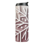 Snowflake Ornament Icon – Winter Holiday Design  Thermosbecher (Nach links gedreht)