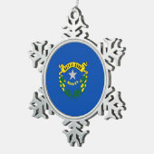 Snowflake Ornament mit Nevada Flag (Rechts)