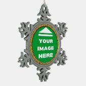 Snowflake Ornament Personalisiert - Bild hinzufüge (Links)