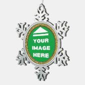 Snowflake Ornament Personalisiert - Bild hinzufüge (Rechts)