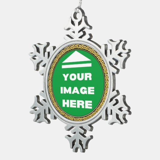 Snowflake Ornament Personalisiert - Bild hinzufüge (Rechts)