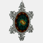 Snowflake-Ornament Schneeflocken Zinn-Ornament (Links)