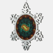 Snowflake-Ornament Schneeflocken Zinn-Ornament (Rechts)