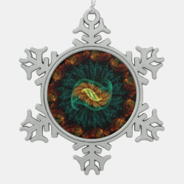 Snowflake-Ornament Schneeflocken Zinn-Ornament