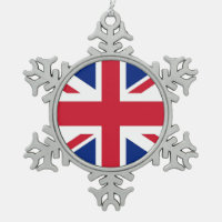 Snowflake-Ornament unter der Flagge des Vereinigte