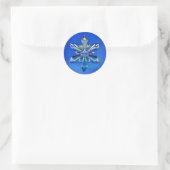 Snowflake Ornament Weihnachtsaufenthalt Sticker Bl (Tasche)