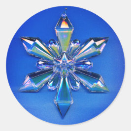 Snowflake Ornament Weihnachtsaufenthalt Sticker Bl