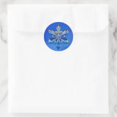 Snowflake Ornament Weihnachtsaufenthalt Sticker Bl (Tasche)