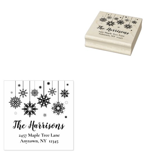 Snowflake Ornamente Ansprache Design Art Briefmark Gummistempel (Stempel)