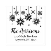 Snowflake Ornamente Ansprache Design Art Briefmark Gummistempel (Prägung)