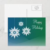 Snowflake Ornamente Weihnachtsfeiertage Postkarten (Vorne/Hinten)
