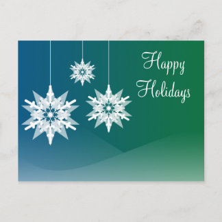 Snowflake Ornamente Weihnachtsfeiertage Postkarten