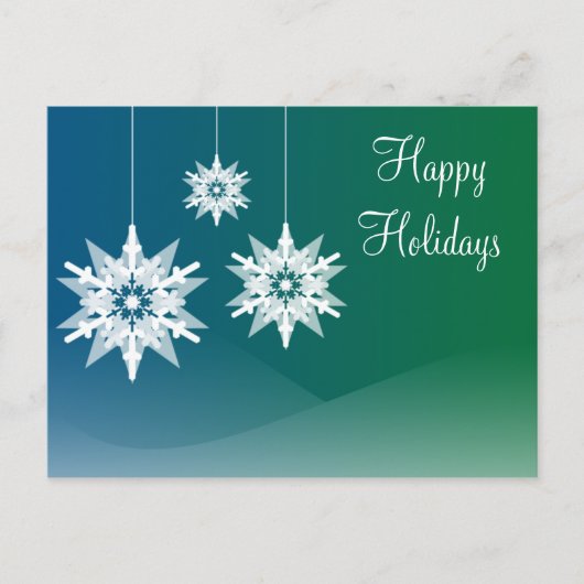 Snowflake Ornamente Weihnachtsfeiertage Postkarten (Vorderseite)