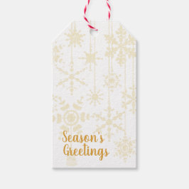 Snowflake Ornaments Gold Geschenkanhänger