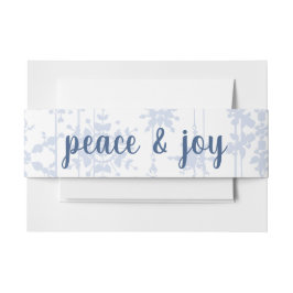 Snowflake Ornaments Ice Blue Einladungsbanderole