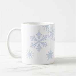 Snowflake Ornaments Ice Blue Kaffeetasse