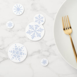 Snowflake Ornaments Ice Blue Konfetti