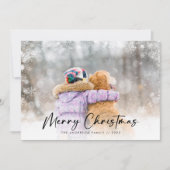 Snowflake Overlay Foto Weihnachten (Vorderseite)