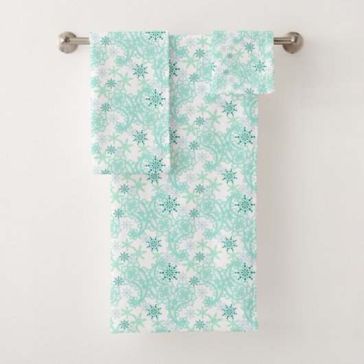 Snowflake Paisley Badhandtuch Set (Insitu)