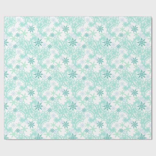 Snowflake Paisley Geschenkpapier (Flach)