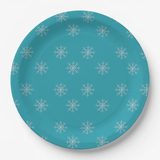 Snowflake pappteller (Vorderseite)