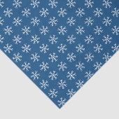 Snowflake Pattern auf Blue Christmas Holiday Seidenpapier (Ausschnitt)