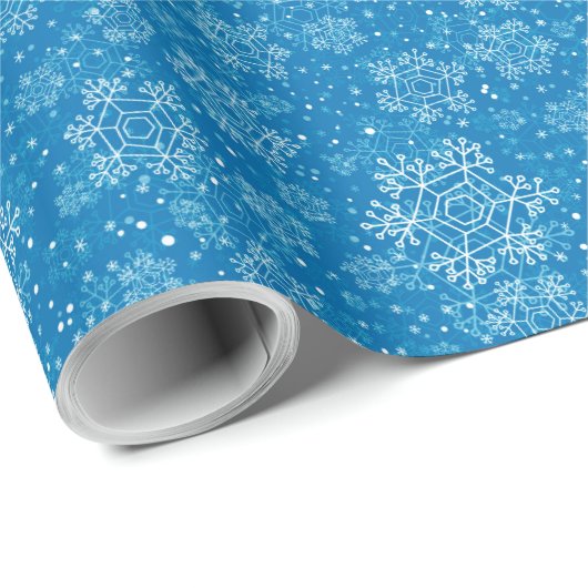 Snowflake pattern geschenkpapier (Rolleneckpunkt)