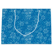 Snowflake pattern große geschenktüte (Vorderseite)