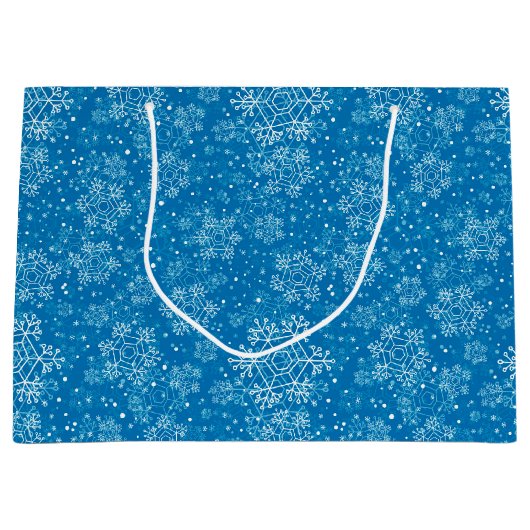 Snowflake pattern große geschenktüte (Vorderseite)