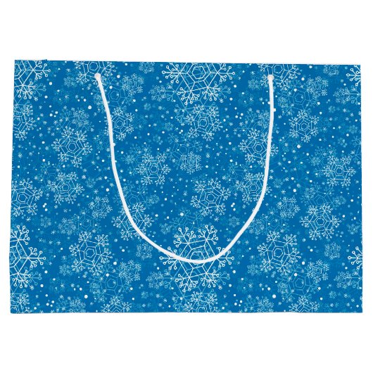 Snowflake pattern große geschenktüte (Rückseite)