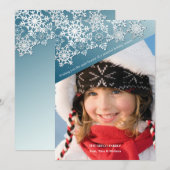 Snowflake Pattern Urlaubskarte Feiertagskarte (Vorne/Hinten)