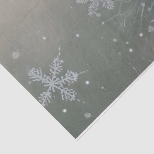 Snowflake Peacock Seidenpapier (Ausschnitt)