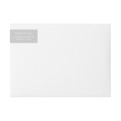 Snowflake Personalisiertes Wraparound-Adressetiket (Vorderseite)